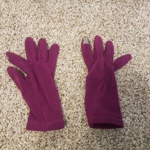 Purple gloves